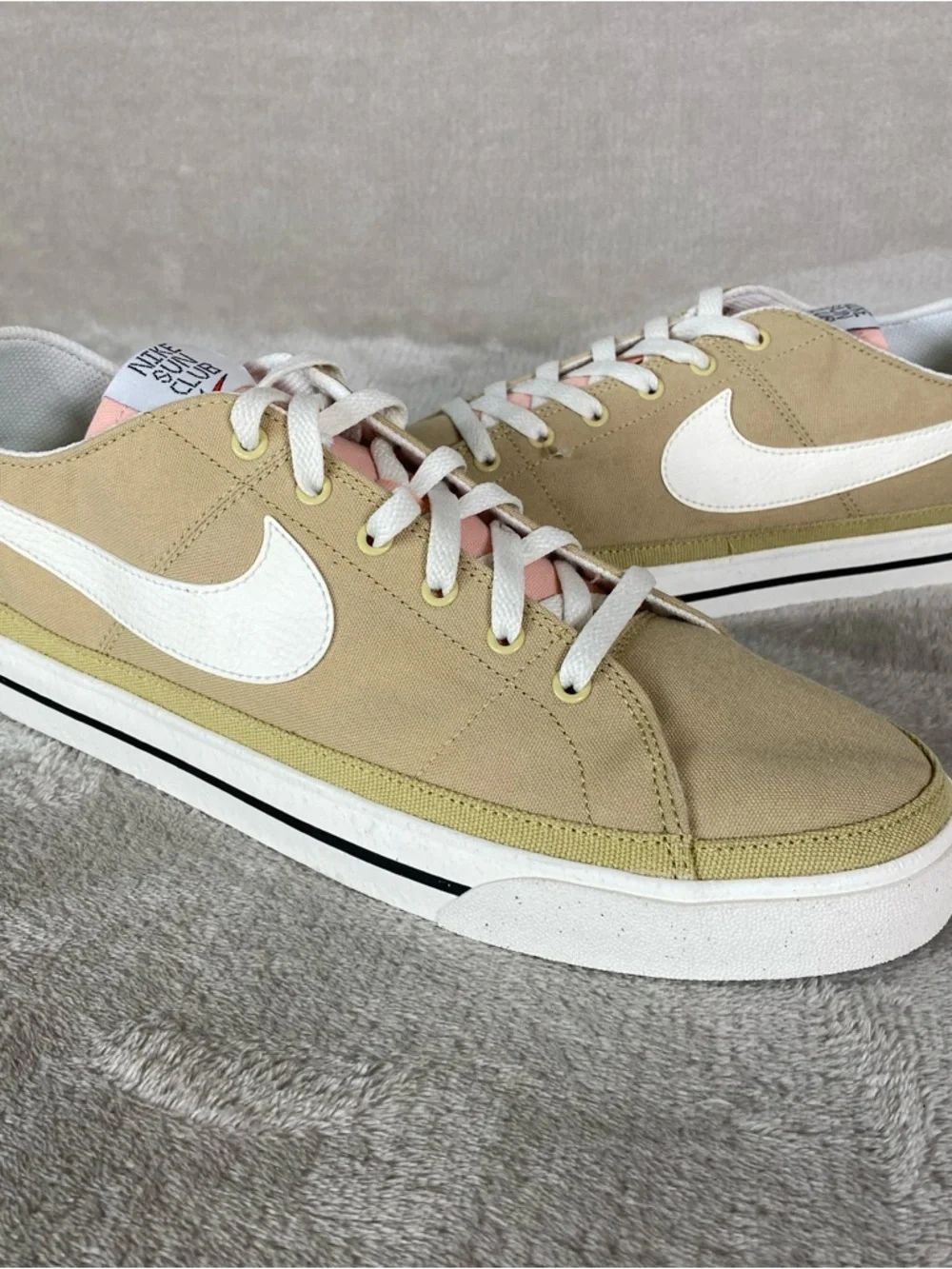 Nike Court Legacy DV0516-700 Mens Size 12 Wheat Grass Canvas Athletic Shoes‎ NEW